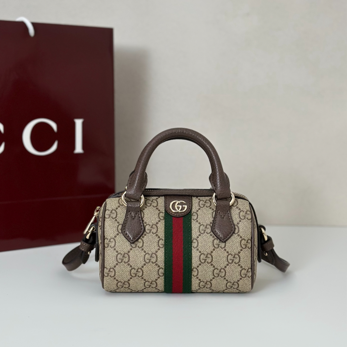 GUCCI 구찌 오피디아 미니 보스턴백